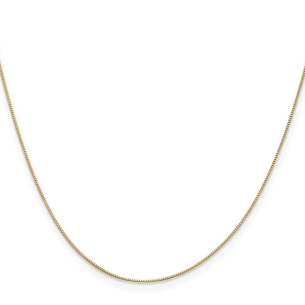 14K 30 inch .5mm Box with Spring Ring Clasp Chain