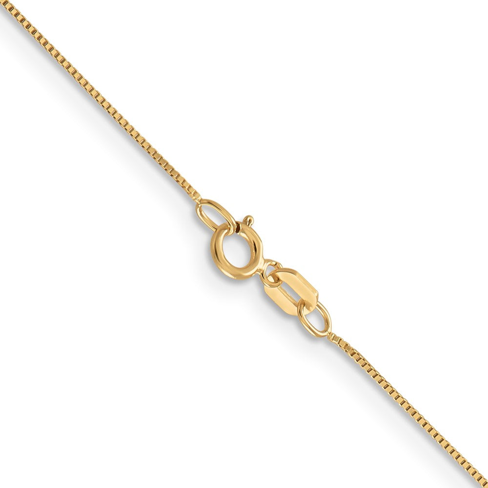 14K 26 inch .5mm Box with Spring Ring Clasp Chain