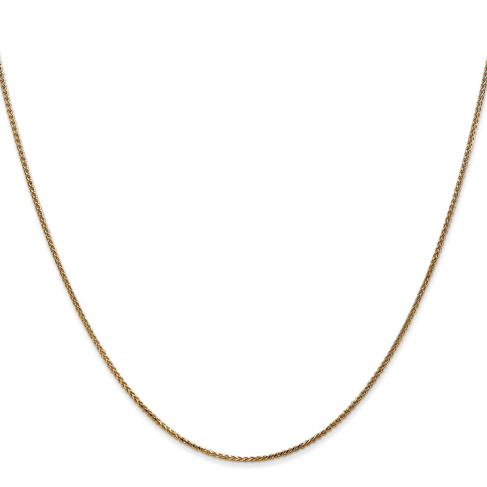 14K 22 inch 1.05mm Diamond-cut Spiga with Spring Ring Clasp Chain