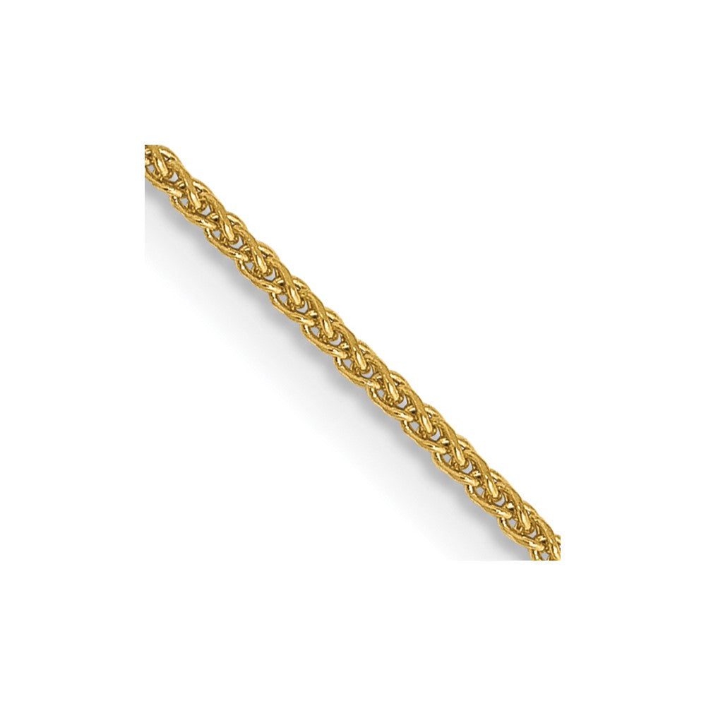 14K 26 inch 1.05mm Diamond-cut Spiga with Spring Ring Clasp Chain