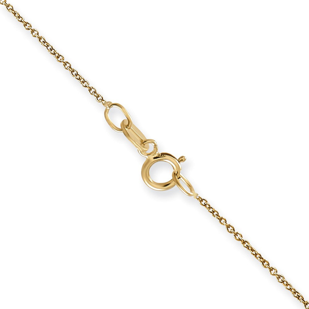 14K 18 inch .75mm Cable with Spring Ring Clasp Pendant Chain