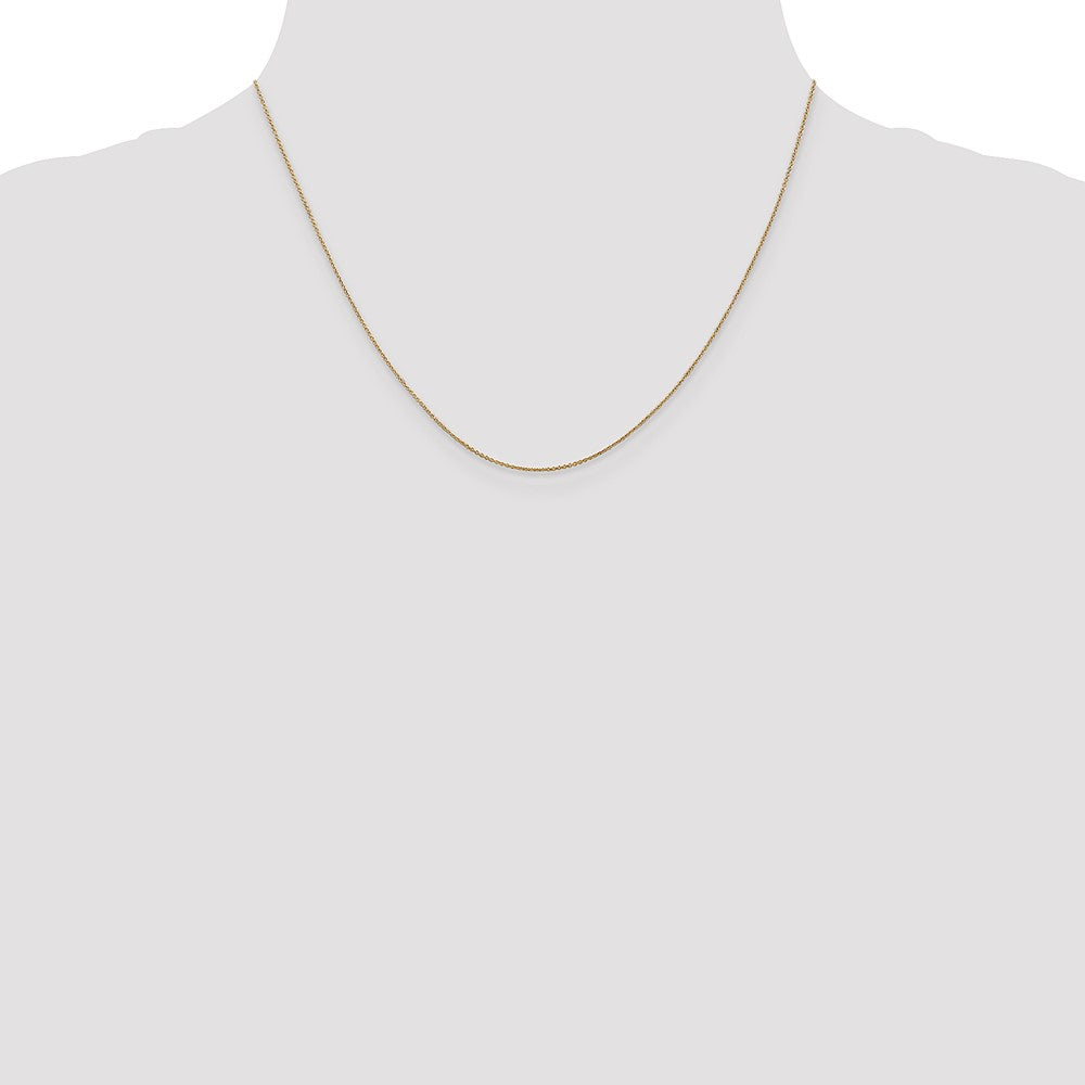 14K 18 inch .75mm Cable with Spring Ring Clasp Pendant Chain