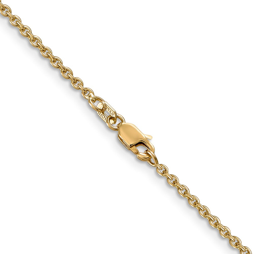 14K 26 inch 1.8mm Forzantine Cable with Lobster Clasp Chain