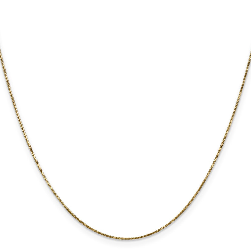 14K 22 inch .85mm Diamond-cut Spiga with Lobster Clasp Chain