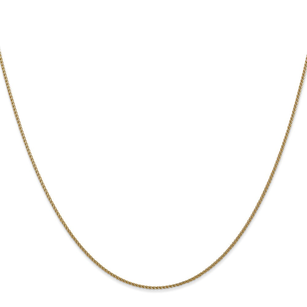 14K 30 inch 1.05mm Diamond-cut Spiga with Lobster Clasp Chain