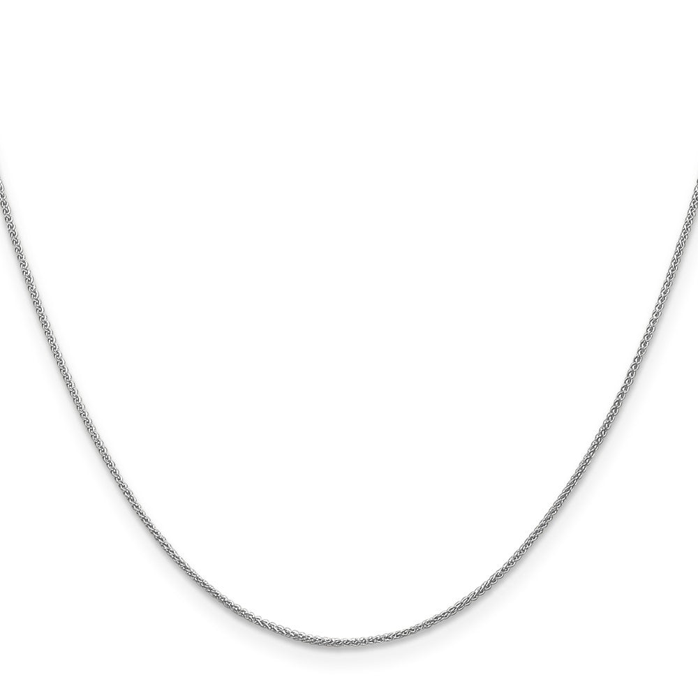 14k WG .85mm Spiga with Spring Ring Clasp Chain