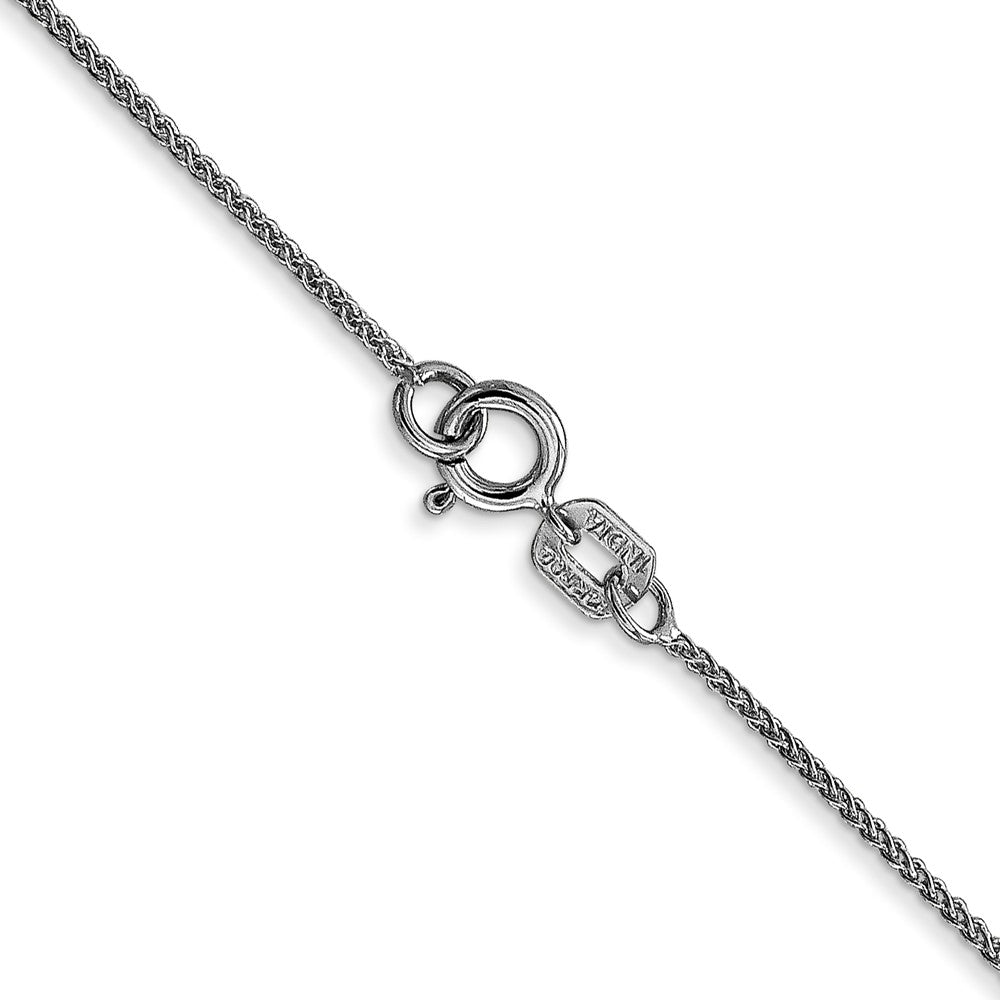 14k WG .85mm Spiga with Spring Ring Clasp Chain