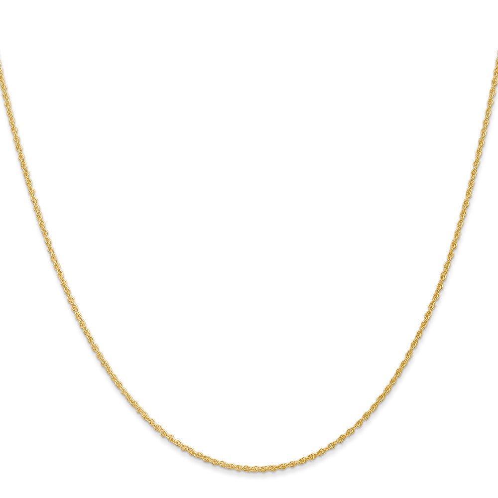 14K 20 inch 1.1mm Rope with Spring Ring Clasp Chain