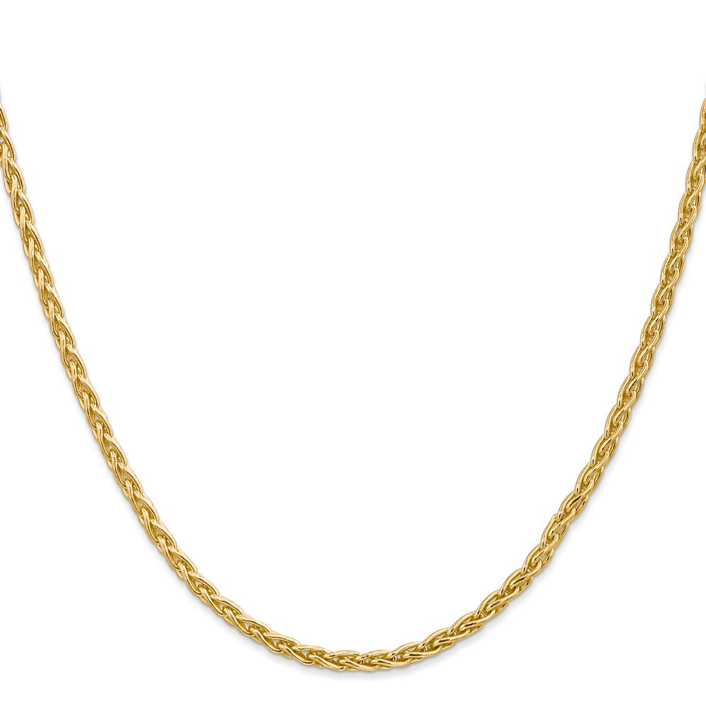 14k 26 inch 3mm Parisian Wheat with Lobster Clasp Chain