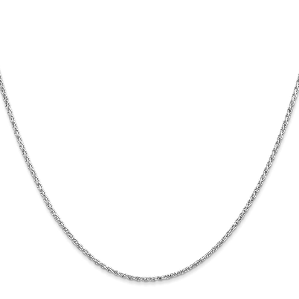 14K White Gold 22 inch 1.5mm Parisian Wheat with Lobster Clasp Chain