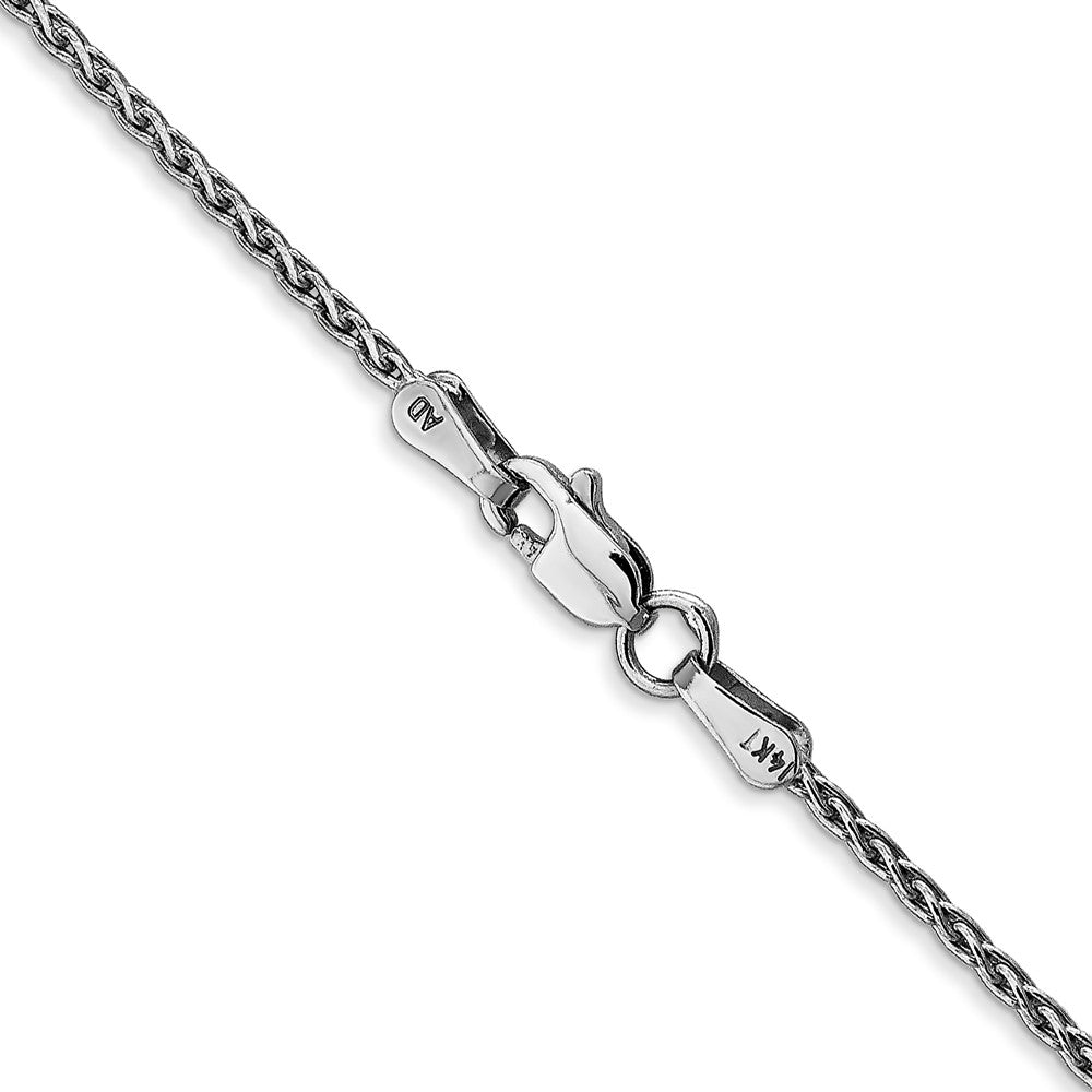 14K White Gold 30 inch 1.5mm Parisian Wheat with Lobster Clasp Chain