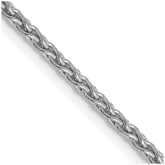 14K White Gold 30 inch 1.75mm Parisian Wheat with Lobster Clasp Chain