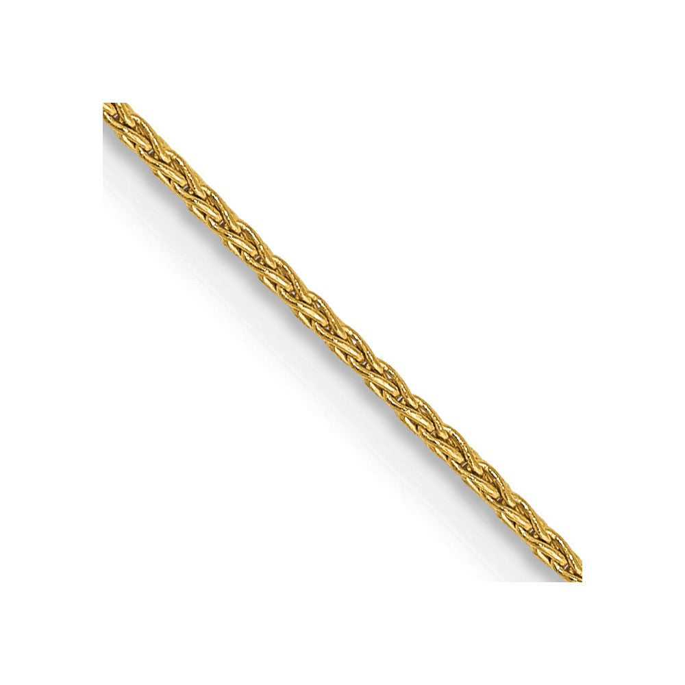 14k 22 inch 1mm Parisian Wheat with Lobster Clasp Chain