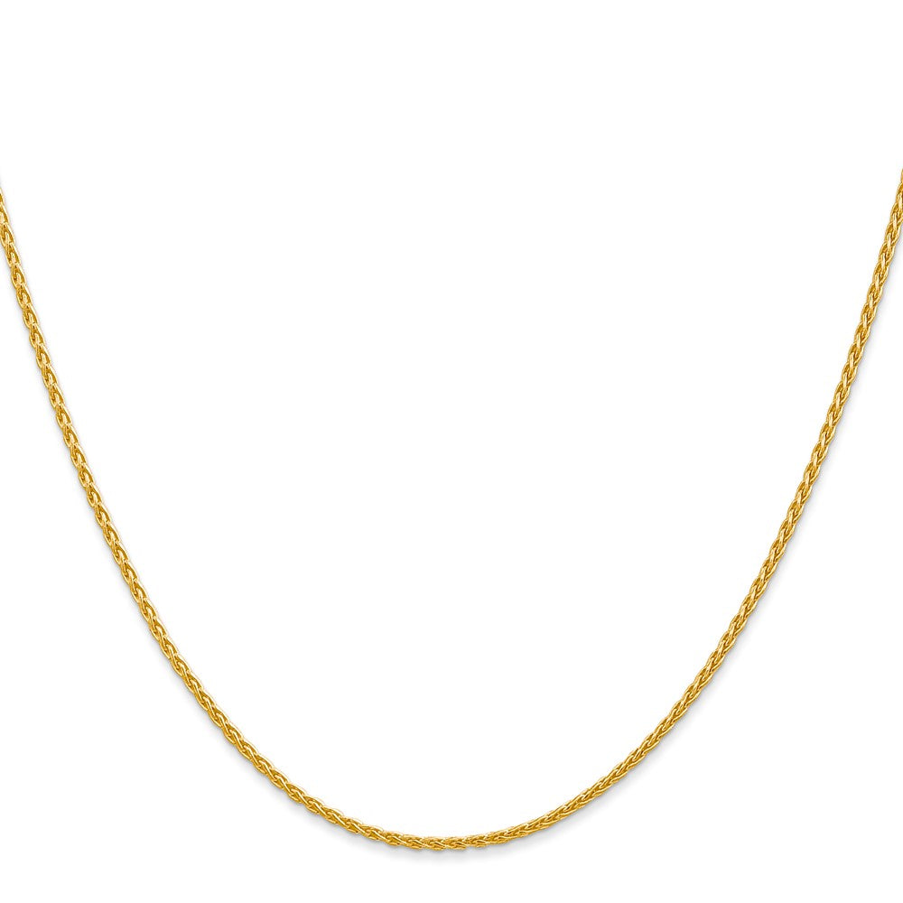 14k 22 inch 1.5mm Parisian Wheat with Lobster Clasp Chain