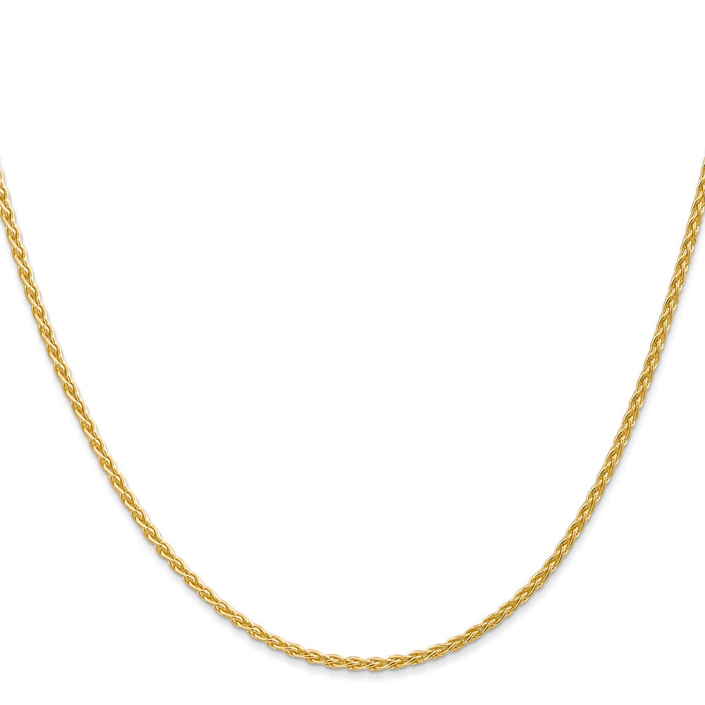 14k 26 inch 1.75mm Parisian Wheat with Lobster Clasp Chain