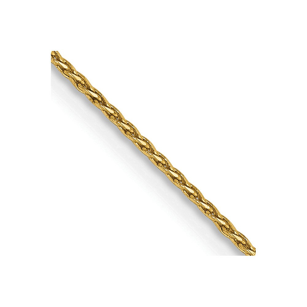 14K 24 inch .8mm Diamond-cut Parisian Wheat with Lobster Clasp Chain