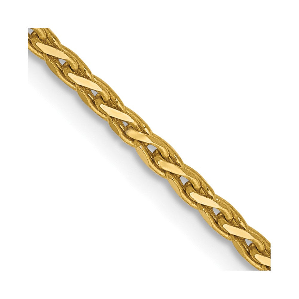 14K 30 inch 1.9mm Diamond-cut Parisian Wheat with Lobster Clasp Chain