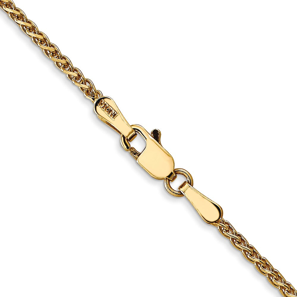 14K 24 inch 1.7mm Diamond-cut Spiga with Lobster Clasp Chain