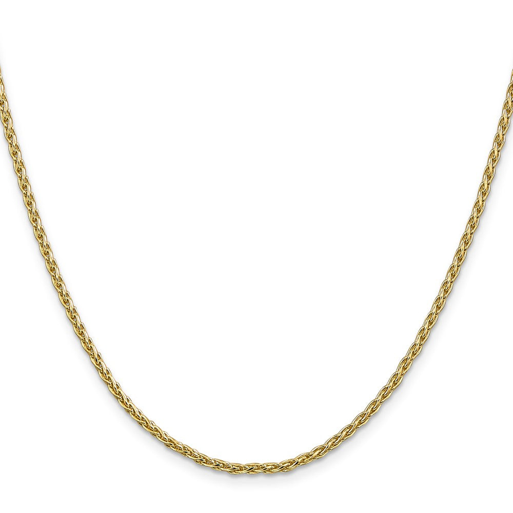 14k 26 inch 2.25mm Parisian Wheat with Lobster Clasp Chain