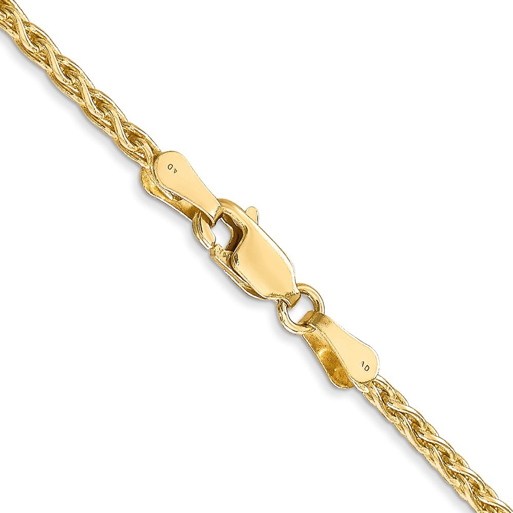 14k 26 inch 2.25mm Parisian Wheat with Lobster Clasp Chain