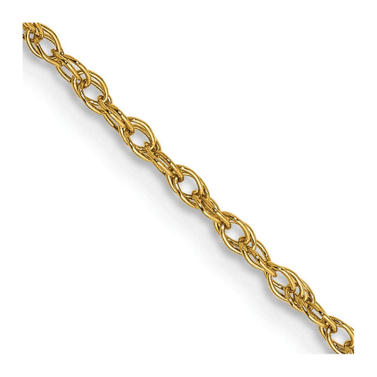 14K 18 inch 1.3 Heavy Rope with Lobster Clasp Chain