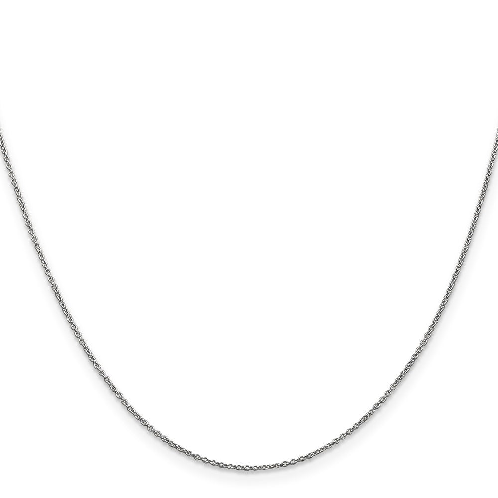 14K White Gold 14 inch .9mm Cable with Lobster Clasp Chain