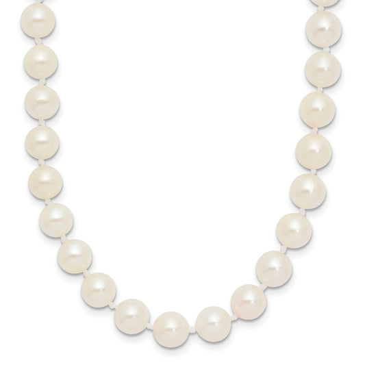 14k 6-7mm White Round Akoya Saltwater Cultured Pearl 20 inch Necklace