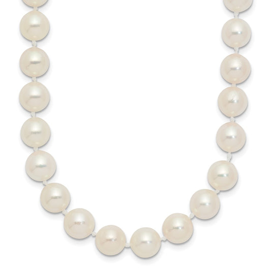 14k 7-8mm White Round Akoya Saltwater Cultured Pearl 24 inch Necklace