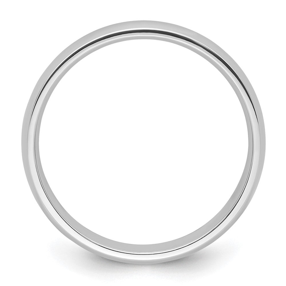 Platinum 4mm Lightweight Comfort-Fit Wedding Band Size 7.5