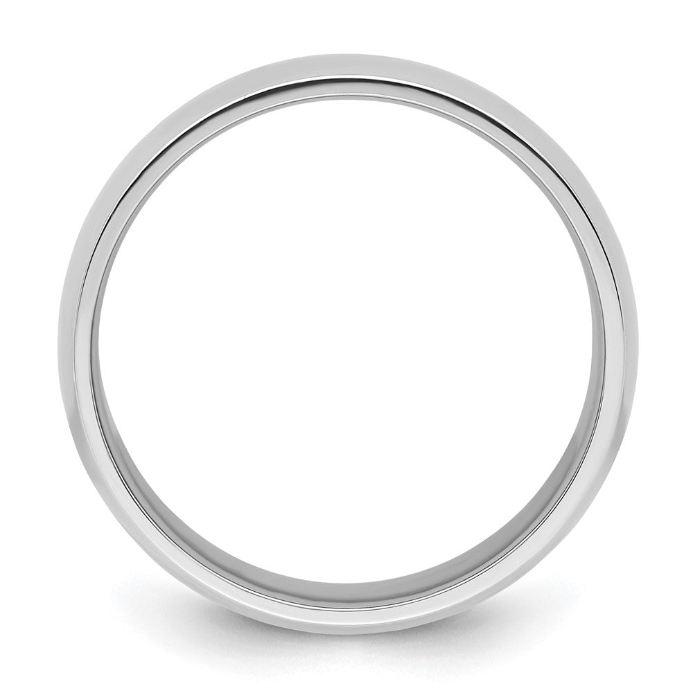 Platinum 8mm Lightweight Comfort-Fit Wedding Band Size 8.5