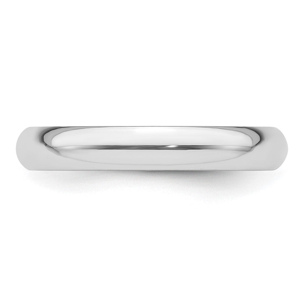 Platinum 3mm Half Round Featherweight Wedding Band Size 7