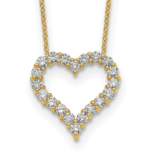 14k Diamond Heart 18 inch Necklace