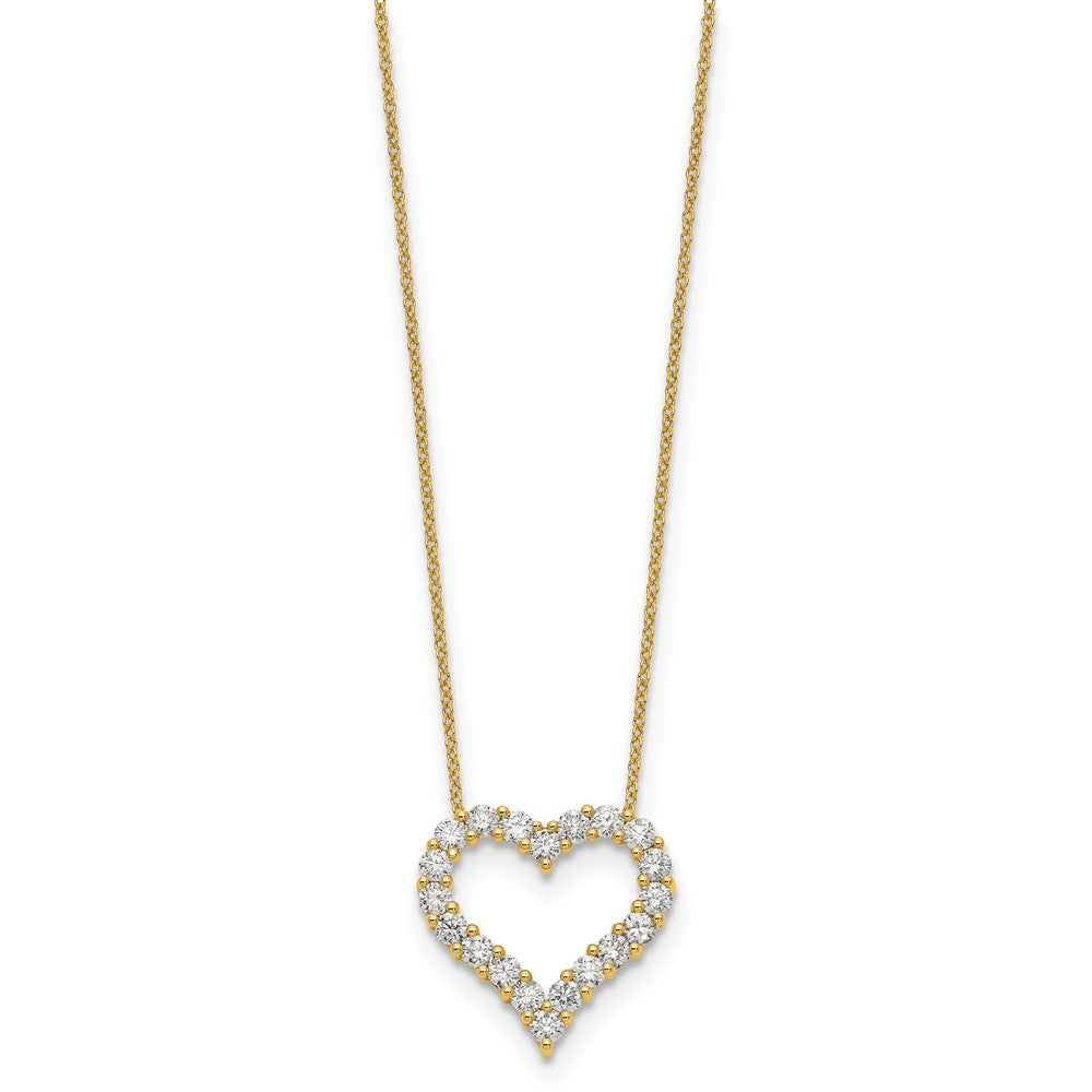 14k Heart Pendant with Chain