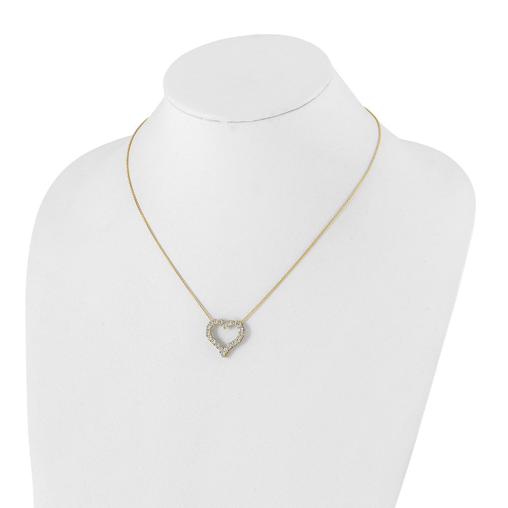 14k Heart Pendant with Chain