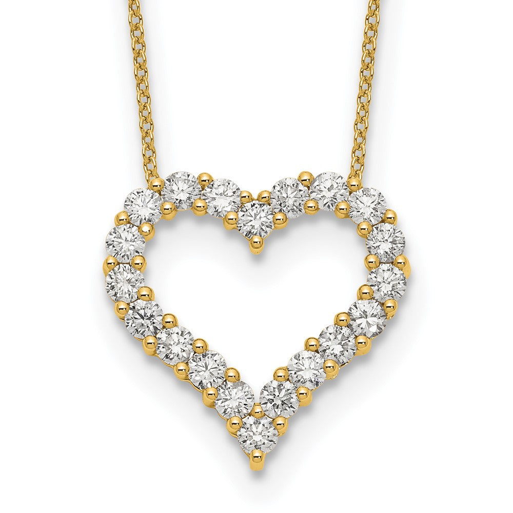 14k Heart Pendant with Chain