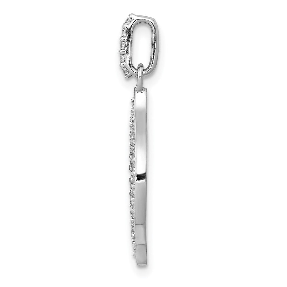 14k White Gold 1/4ct. Diamond Fancy Pendant
