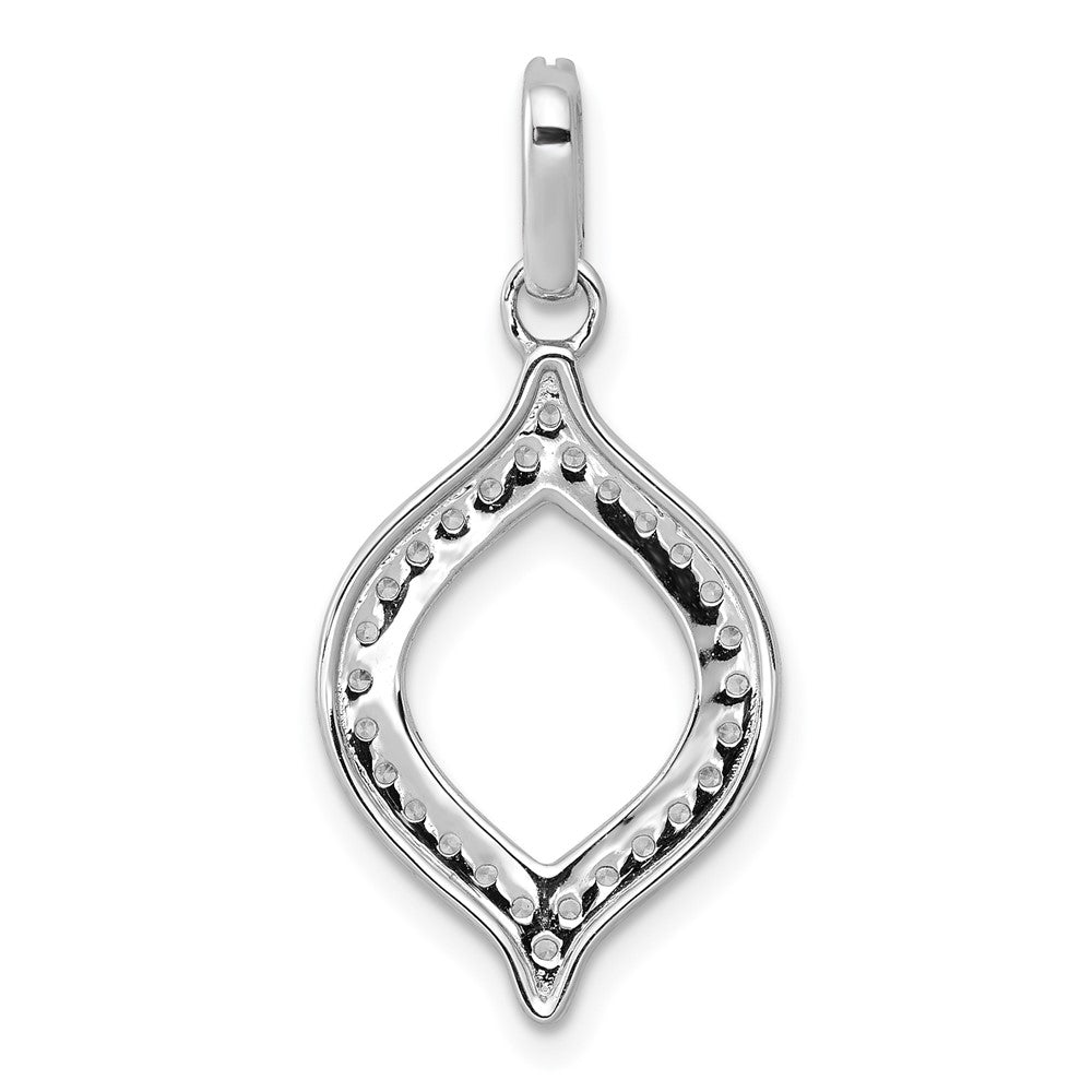 14k White Gold 1/4ct. Diamond Fancy Pendant