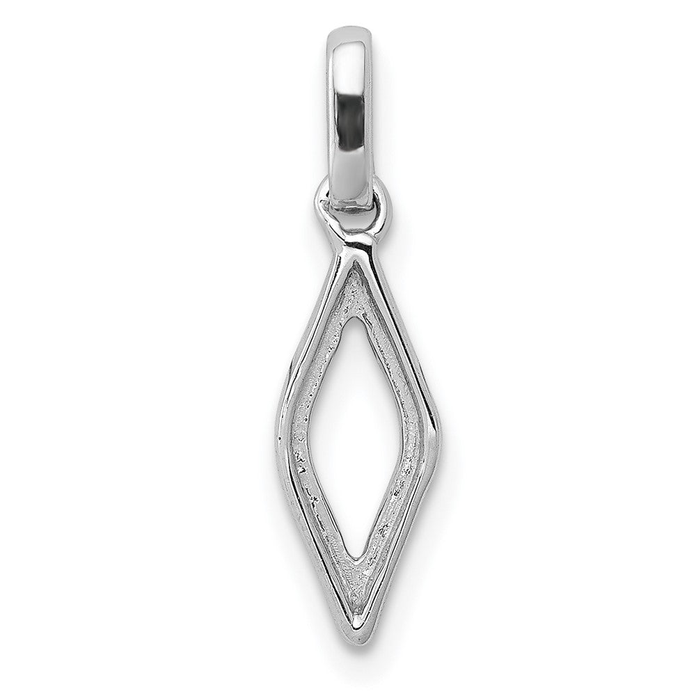 14k White Gold 1/2ct. Diamond Fancy Pendant