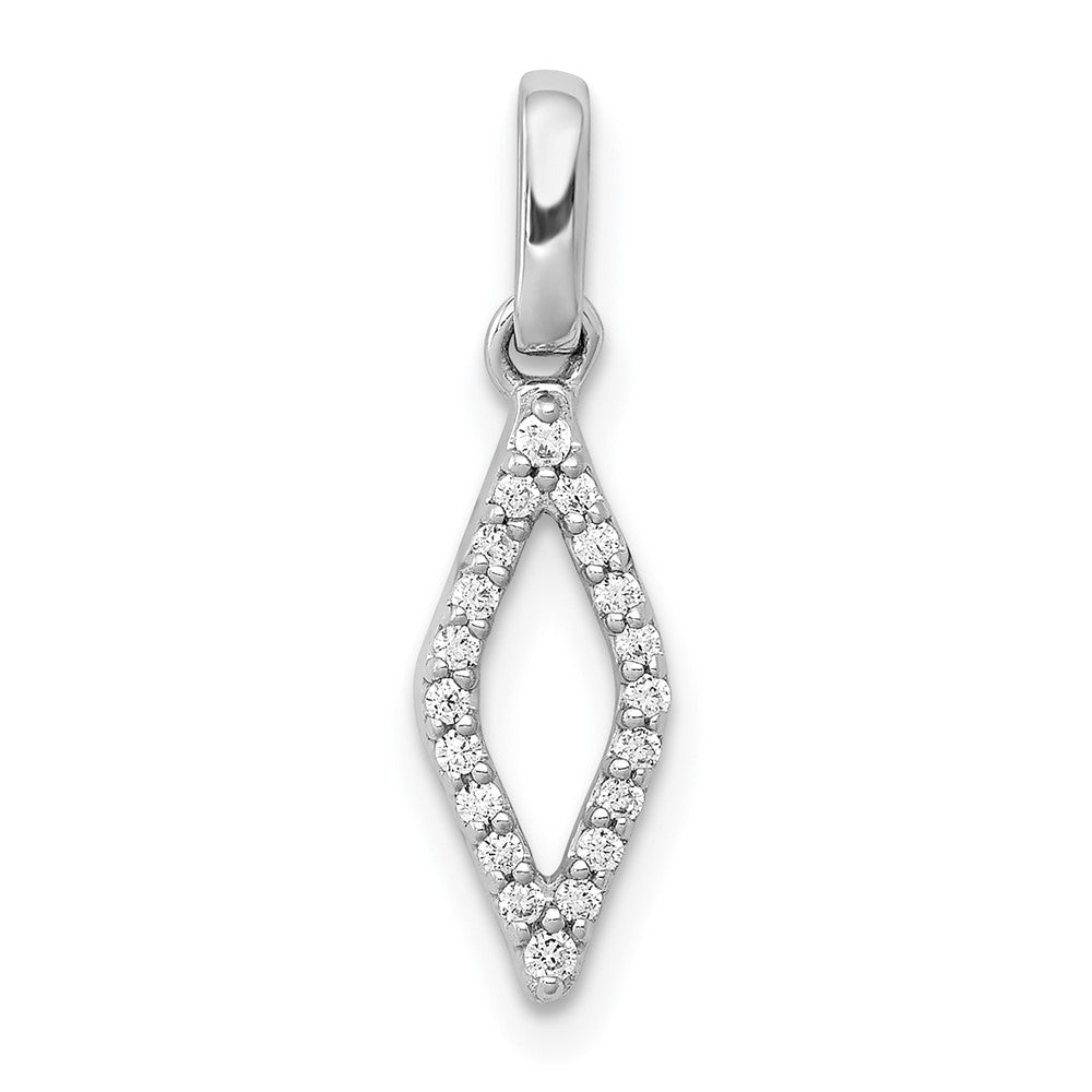 14k White Gold 1/2ct. Diamond Fancy Pendant
