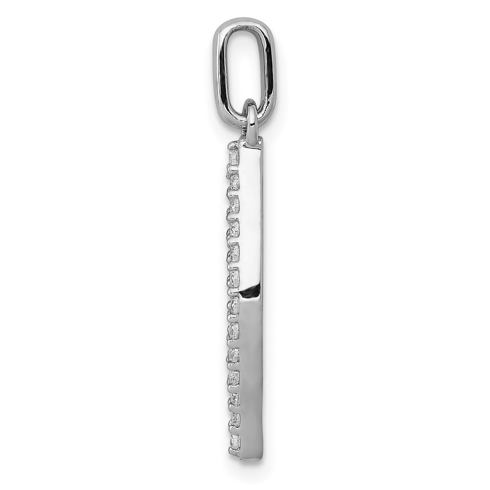 14k White Gold 1/4ct. Diamond Fancy Pendant