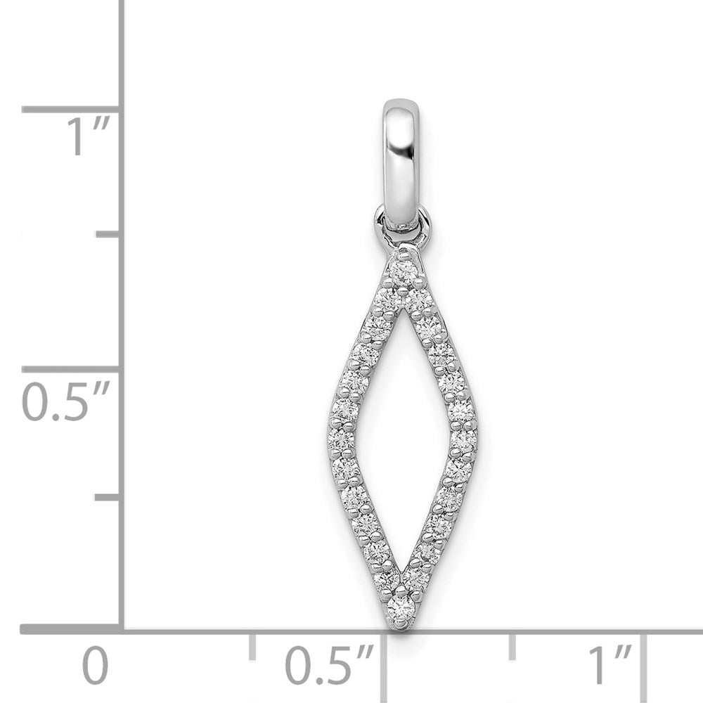14k White Gold 1/4ct. Diamond Fancy Pendant