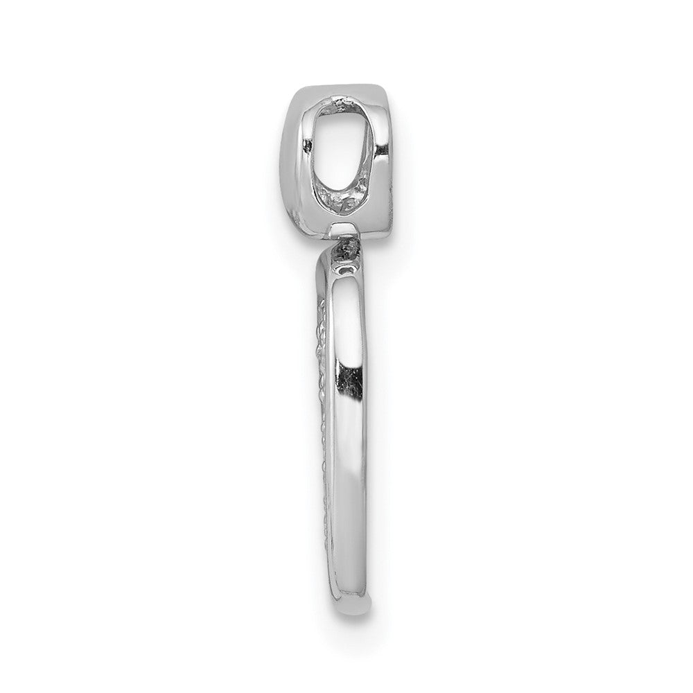 14k White Gold 1/4ct. Diamond Fancy Square Pendant