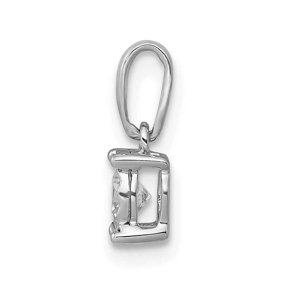 14k White Gold 1/5ct. Diamond Pendant