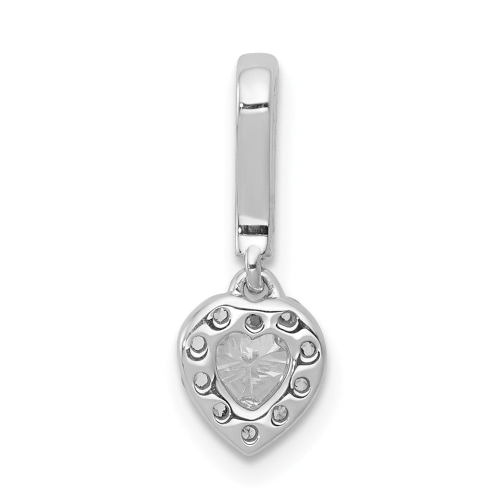 14k White Gold 1/4ct. Diamond Slide Pendant