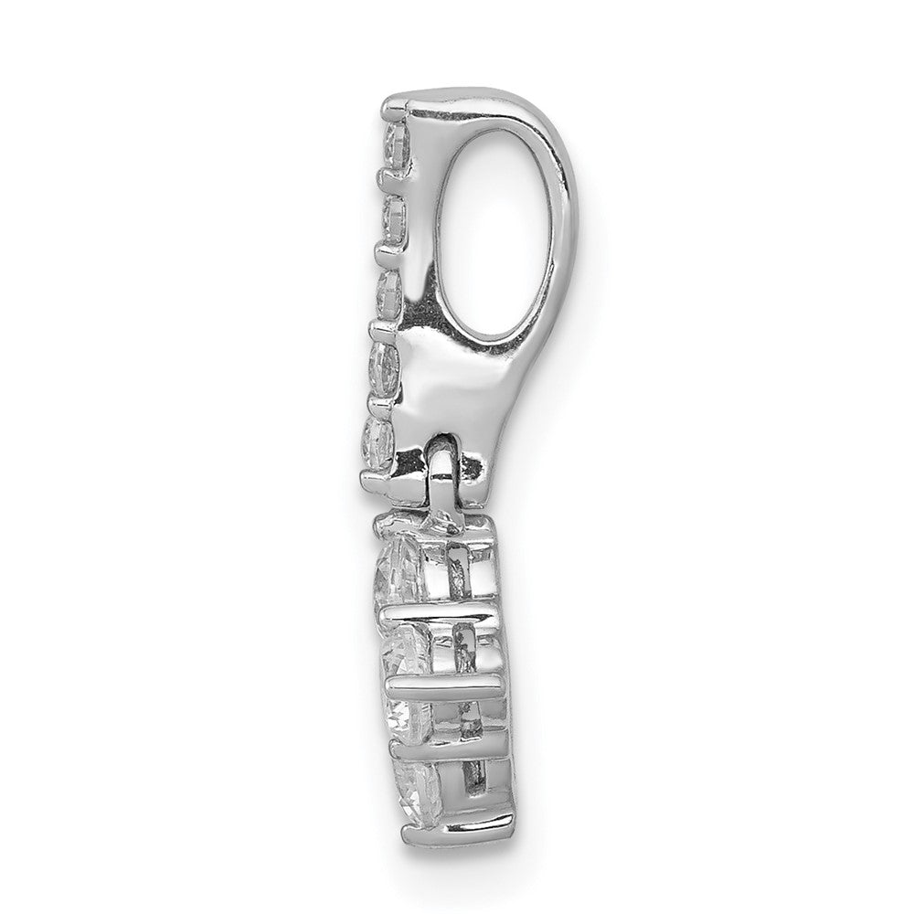 14k White Gold 1/2ct. Diamond Slide Pendant