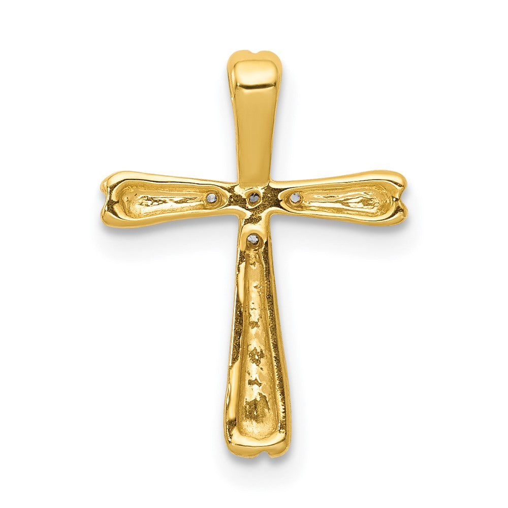 14k Diamond Cross Slide Pendant