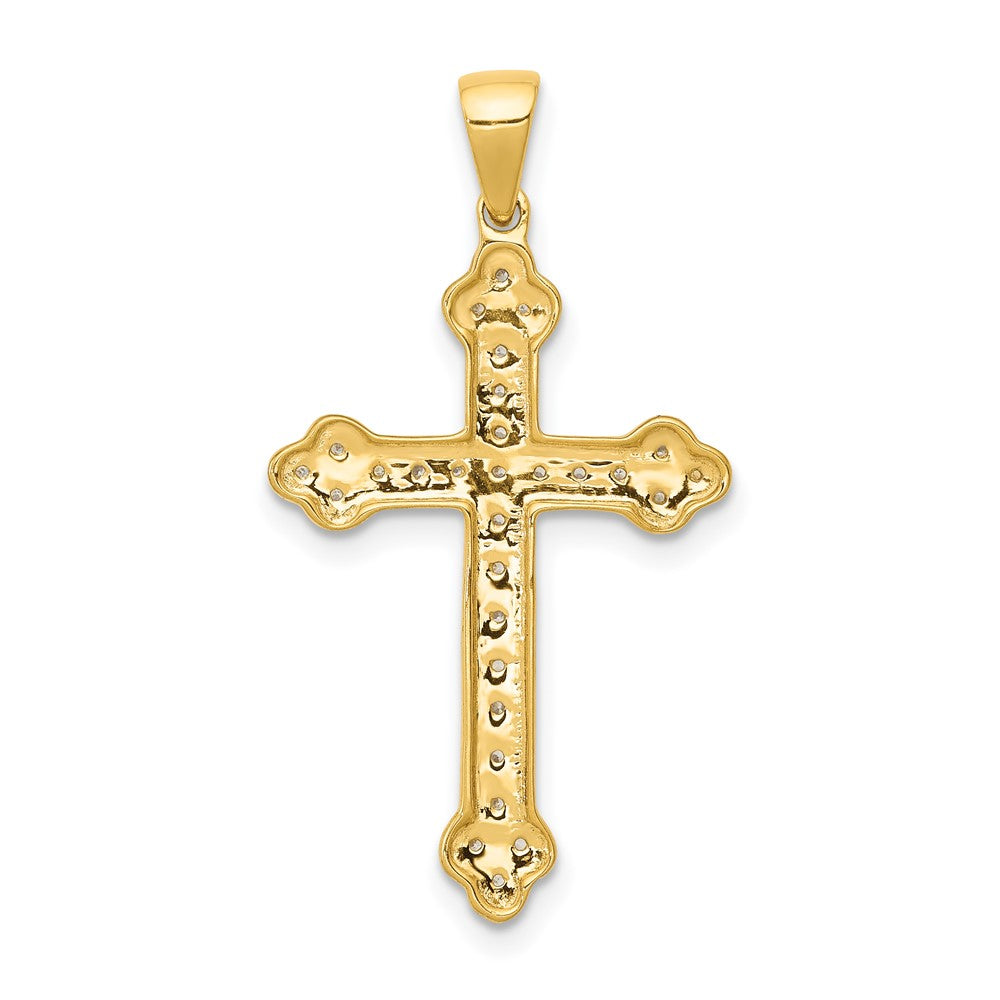 14k 1/10ct. Diamond Cross Pendant