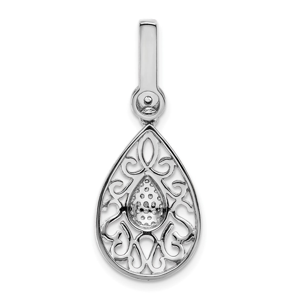 14k White Gold 1/6ct. Diamond Pendant