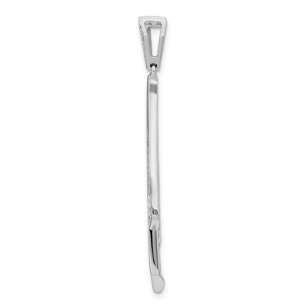 14k White Gold Fancy Diamond Pendant
