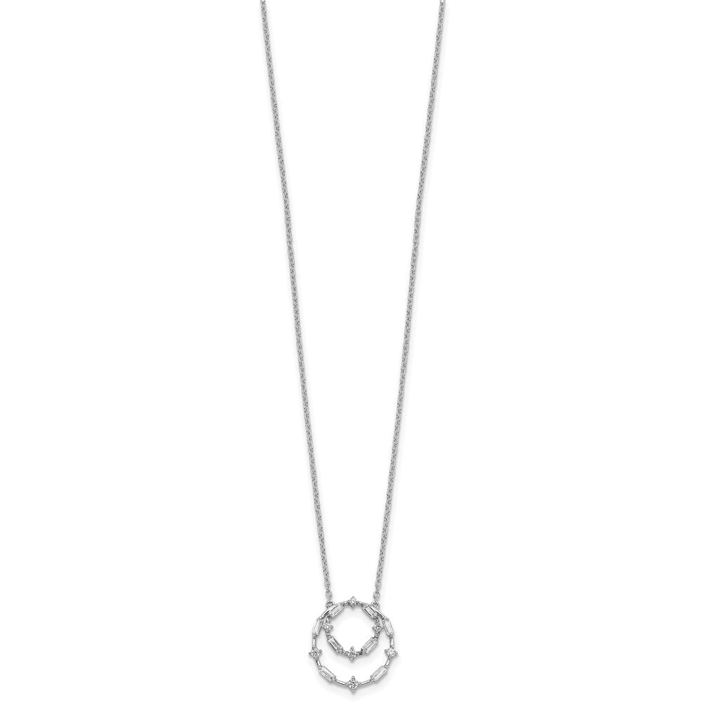 14k White Gold Diamond 18in Necklace